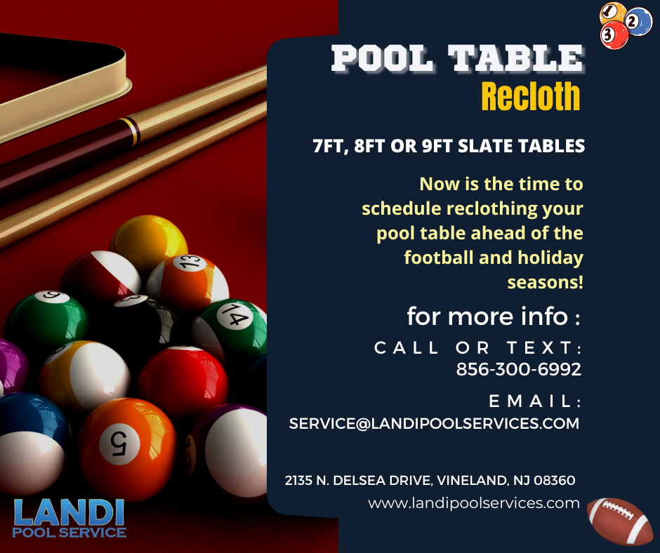 POOL table specials